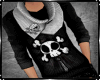 Emo Skull Sweater scarf