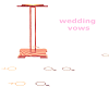 pink rose wedding vows