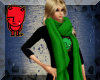 Lil green sweater-scarf