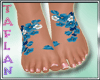 T* Blue Floral&Flat Feet