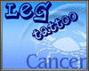 Cancer Leg Tattoo