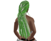 grn/wht frenchpleat hair