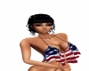 USA Flag Bikini Top