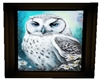 Framed white owl 3