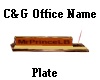 C&G Name Plate
