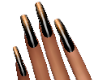 Black/Gold Nails