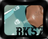 *BK*Skull Top Teal
