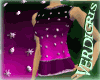 `V` Pink/Black Sari Set