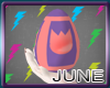 ^JW^ Purple and Pink Egg