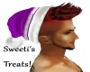 santa hat purple redhair