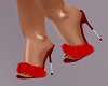 ~CR~Babe Red Fur Heels