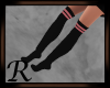 RL Kneesock Black/Pink