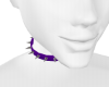 spiked purple choker