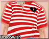 Baggy Tee Red Stripes