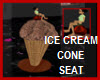 ICE CREAM CONE CHOC SEAT