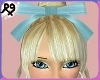 New Blond Hair Blue Bow
