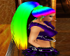Clara Rainbow Rave Hair