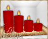 RED CANDLES TRAY