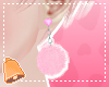 Fuzzy Heart Earrings P