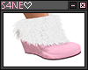 Heart  Boots - pink/whit