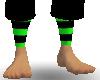 [St*]Green & black socks