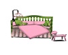 Pink/Green Crib