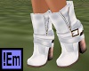 !Em Western White Boots