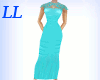 LL: Blue Lace Top Gown