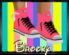 lBlkids pink&black shoes