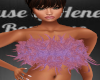 Rose/Lilac Feather Top