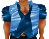 blue leather vest wshirt