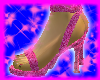 pink sparkle high heels