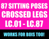 87 Crossed Leg Sit Poses