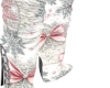 CHRISTMAS PINK BOW BOOTS