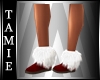 Red boots w/fur