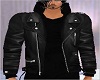 Hoody w Leather Jacket