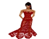 A's RED LACE DRESS G A