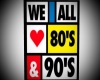love 80s and 90s poster