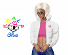 KB Puffy White BarbiePnk