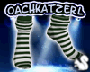 -OK- Santa Socks Green
