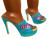 TEAL TEXTURE CLOGS