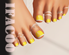 Feet French Nails Yellow
