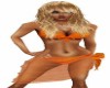 ORANGE BIKINI w/WRAP