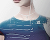 Blue Crop Top