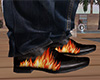 Dress Shoes with Flames