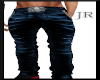 [JR] Blue Leather Pants