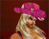 Cowgirl hat Pink/hearts