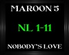 Maroon 5 ~ Nobody's Love