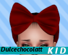 KIDS RED BOW