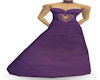 Purple open heart gown